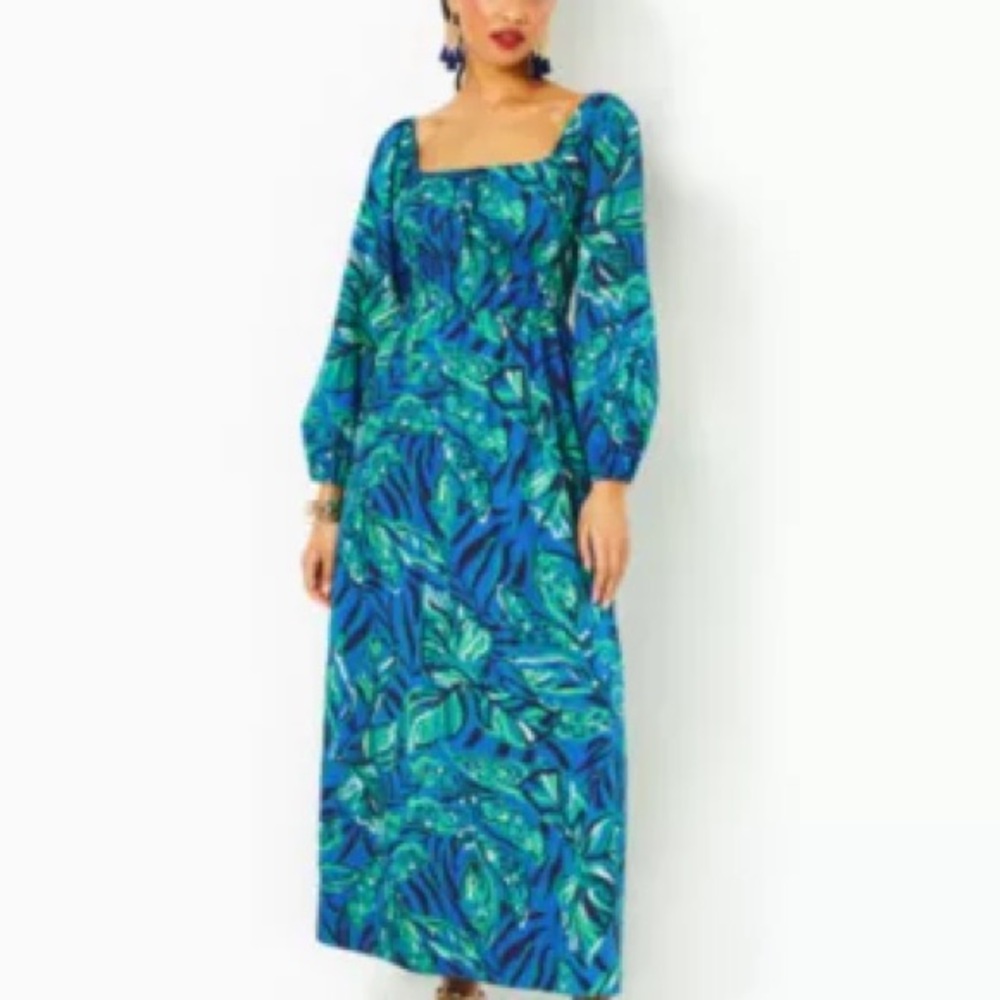 NWOT Lilly Pulitzer Lakira Cotton Maxi Dress